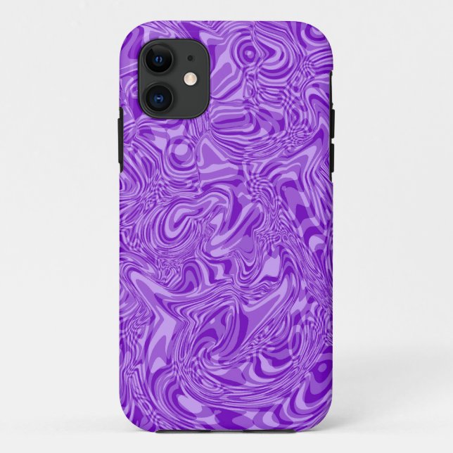 Lila Swirl Case-Mate iPhone Hülle (Rückseite)