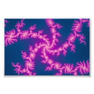 Lila Swirl - Fraktal Art Fotodruck