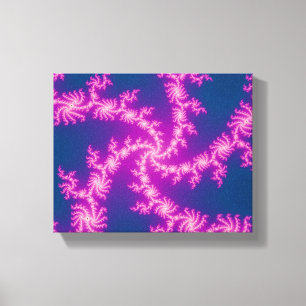 Lila Swirl - Fraktal Art Leinwanddruck