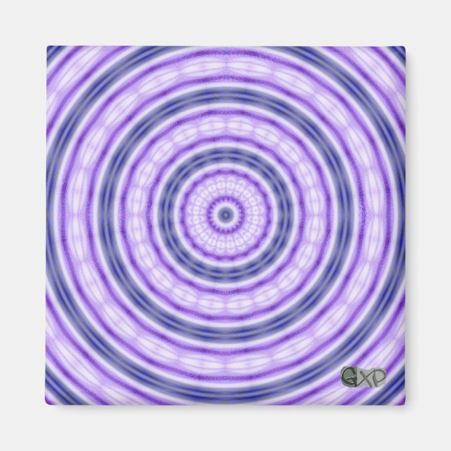 Lila Swirl-Magnet Magnet (Vorne)