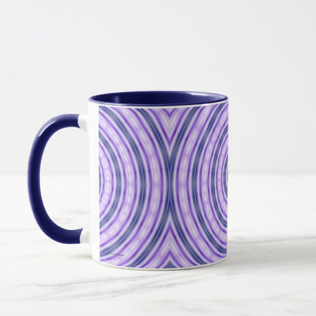 Lila Swirl-Tasse Tasse (Links)