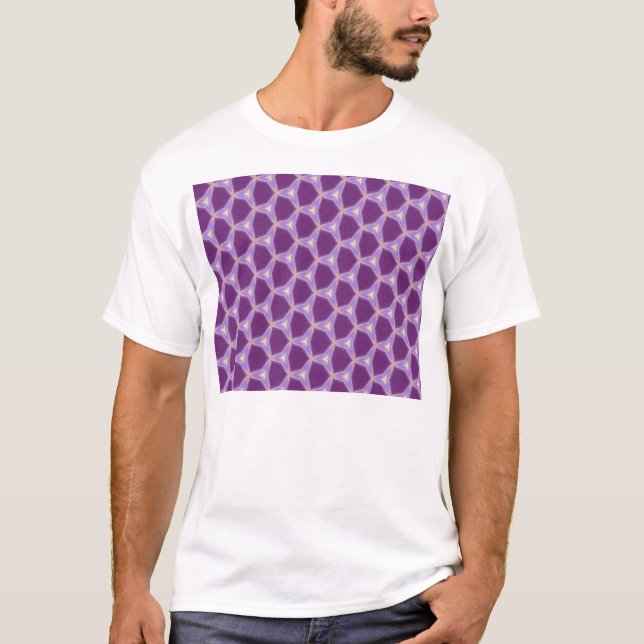Lila Symmetrie T-Shirt (Vorderseite)