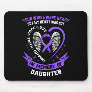 Lila Tageszeitpunkte für Überdosierung im Gedächtn Mousepad