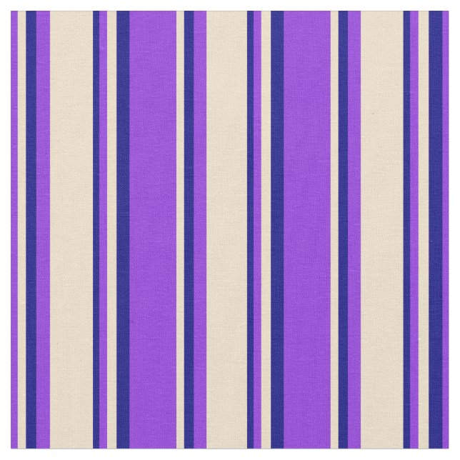 Lila, tan und blaufarbige Linien Stoff (Nahaufnahme)