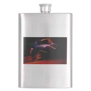 lila Tanzflasche Flachmann