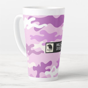 Lila-Tarnmuster Milchtasse