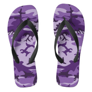Lila Tarnmuster, Militär, Armee Flip Flops