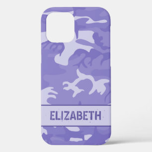 Lila Tarnmuster Monogramm Case-Mate iPhone Hülle