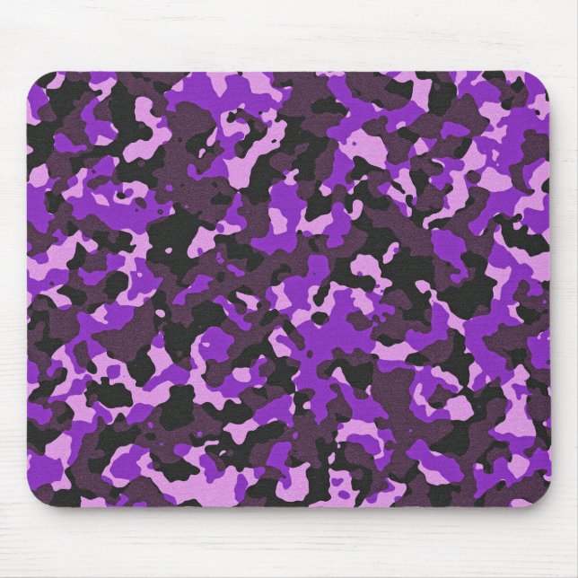 Lila Tarnmuster Mousepad (Vorne)