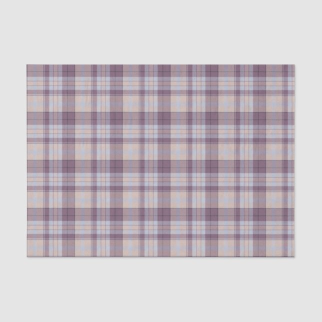 Lila Tartan Seidenpapier (Vorderseite)