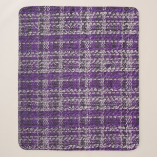Lila Tartanstoff: texturierter Hintergrund. Sherpadecke