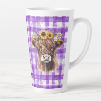 Lila Tasse mit Kuh (passendes Journal erhältlich)