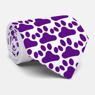 Lila Tatzen-Druck Krawatte