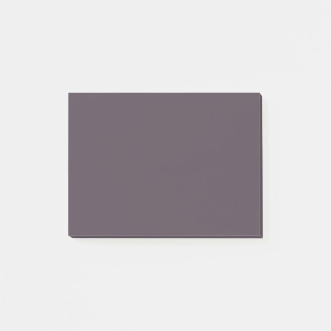 Lila Taupe-Solid-Farbe Post-it Klebezettel (Vorderseite)
