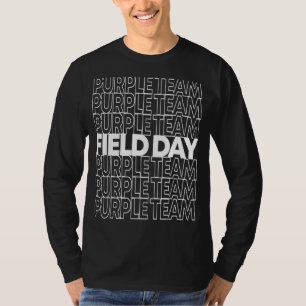 Lila Team am Feldtag T-Shirt