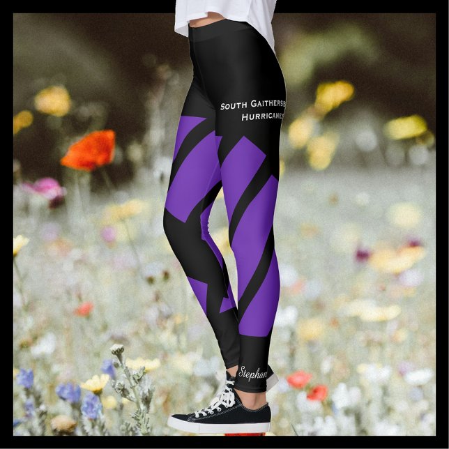 Lila Team/Club-Leggings mit Fake Shorts Leggings (Von Creator hochgeladen)