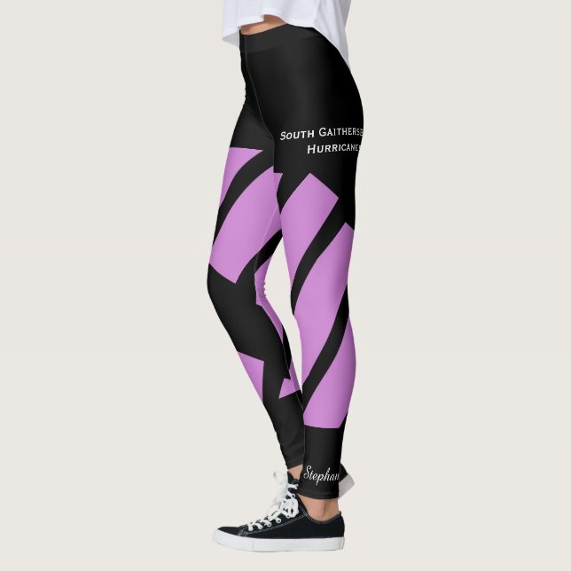 Lila Team/Club, Name, Fake Shorts,  Leggings (Links)