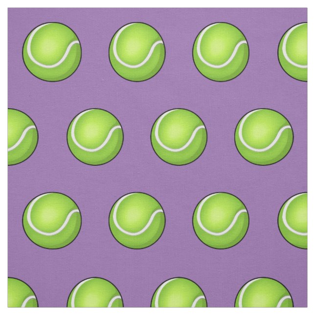 Lila Tennis-Ball Stoff (Muster)