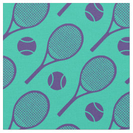 Lila Tennisschläger auf Mini-Hintergrund Stoff