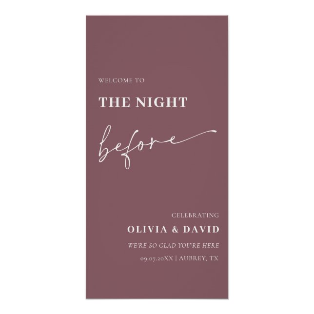 Lila The Night Before Probe Dinner Poster (Vorderseite)