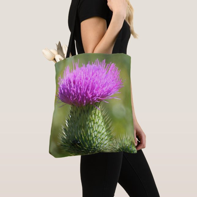 Lila Thistle Herbst-Blume (Von Nahem)