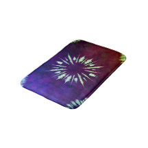 Lila-Tie-Dye-Badmatte