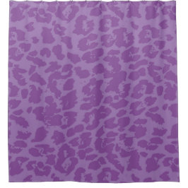 Lila Tierort Duschvorhang