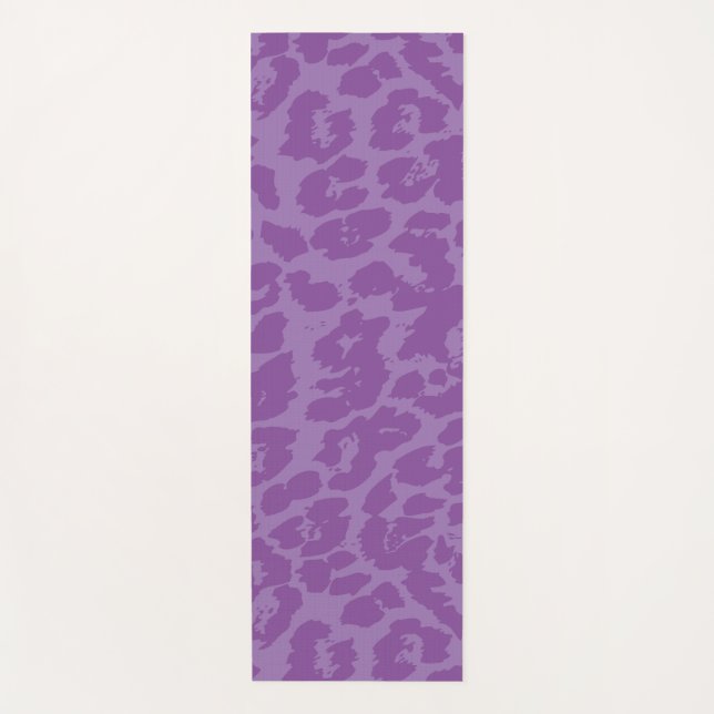 Lila Tierort Yogamatte (Vorderseite)