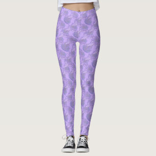 Lila Tiger Muster Leggings