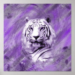 Lila Tiger Poster
