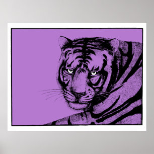 LILA TIGER POSTER