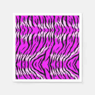 Lila-Tiger-Skin-Muster-Design Serviette