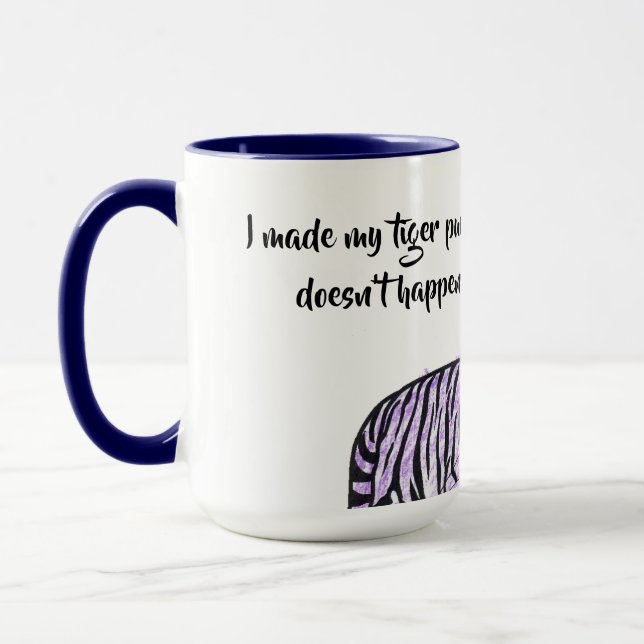 Lila Tiger Tasse (Links)