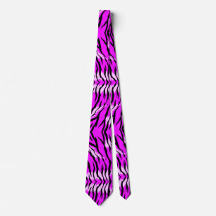 Lila Tigerhaut-Musterdesign Krawatte