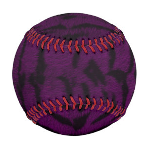 Lila Tigerhautdrucke Baseball