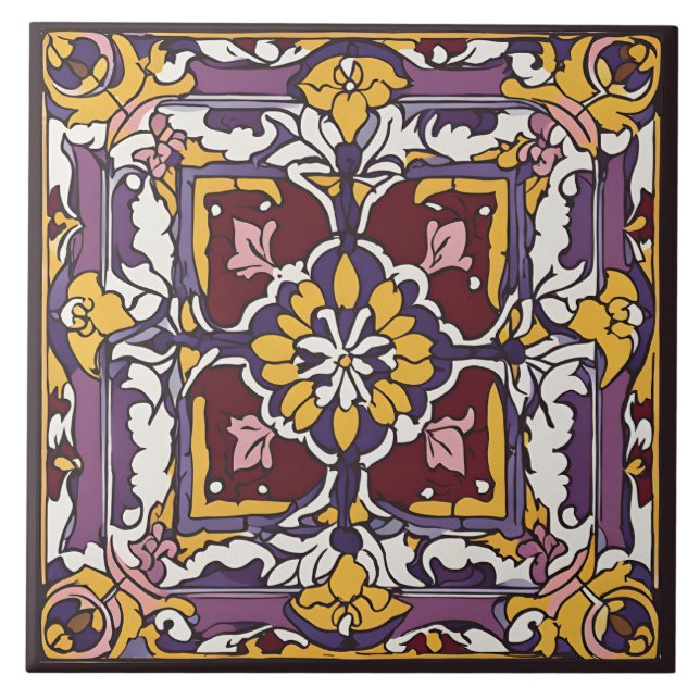 Lila Tile Fliese (Vorderseite)