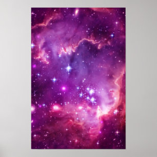Lila Tinte kleine magellanische Wolke Poster