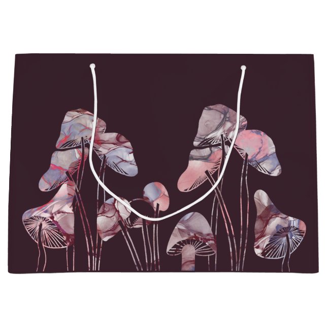 Lila Tintenpatronen Große Geschenktüte (Vorderseite)