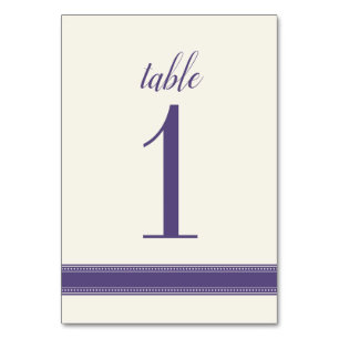 Lila Tischnummer, Caroline Wedding Table Sign Tischnummer