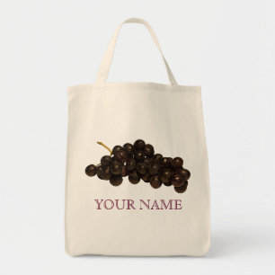 Lila Trauben-wiederverwendbare Einkaufstasche