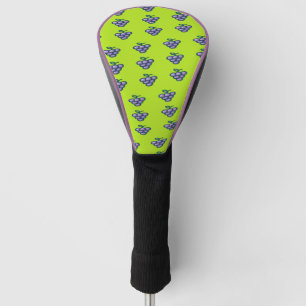 Lila Traubenmuster auf grün Golf Headcover