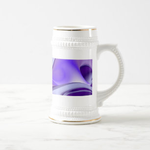 Lila Traum, Abstrakte Fantasie Rainbow Art Bierglas