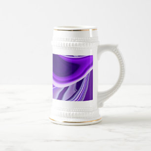 Lila Traum, Abstrakte Fantasie Rainbow Art Bierglas