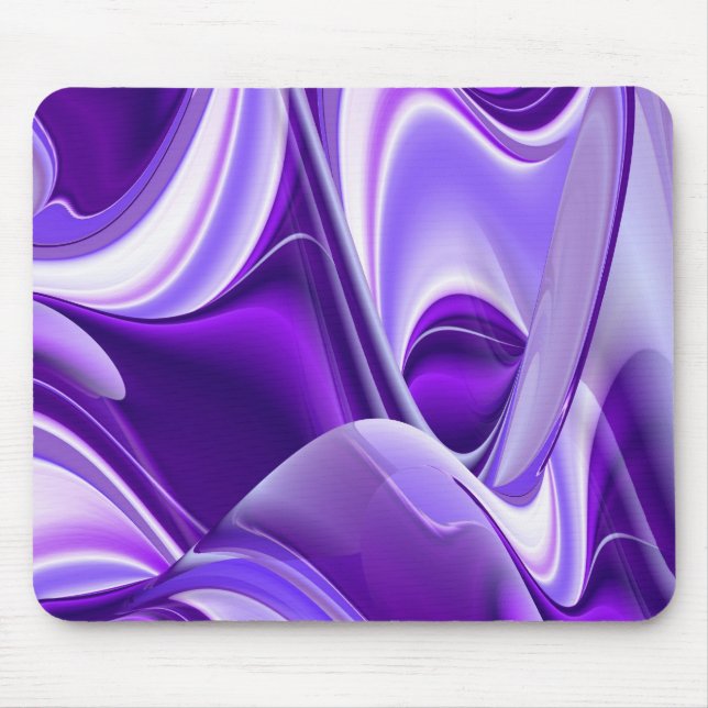 Lila Traum, Abstrakte Fantasie Rainbow Art Mousepad (Vorne)