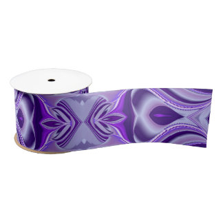 Lila Traum, Abstrakte Fantasie Rainbow Art Satinband