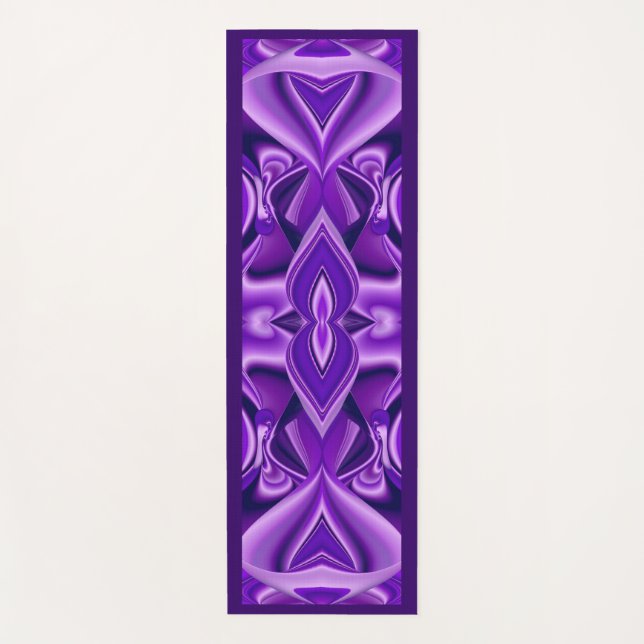 Lila Traum, Abstrakte Fantasie Rainbow Art Yogamatte (Vorderseite)