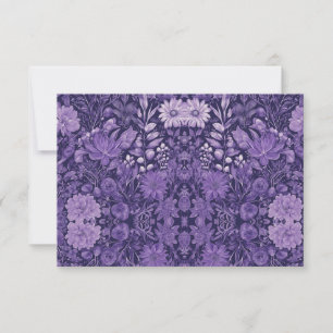 Lila Traum Elegantes botanisches Design  Dankeskarte