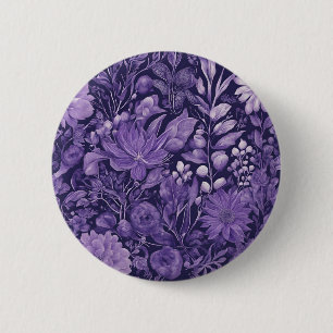 Lila Traum Elegantes botanisches Design, inspirier Button