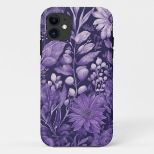 Lila Traum, Fantasie-Blumen-Indigo-Palette Case-Mate iPhone Hülle