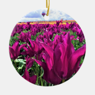 Lila Traum Keramik Ornament